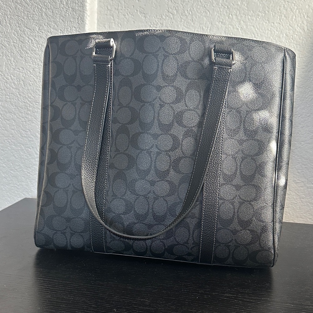 Coach Black Signature Briefcase